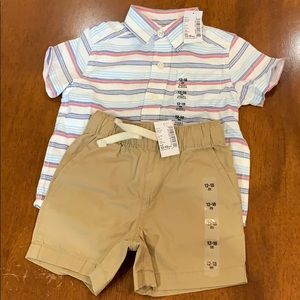 12-18 month Short Sleeve and Shorts Set NWT